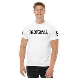 Football Player Silhouette Nomber 50 Men's Classic Tee
