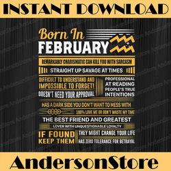 born in february aquarius funny birthday png