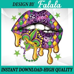 mardi gras lips queen carnival costume purple & gold funny png, ,mardi gras png, digital download