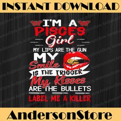 pisces girl lips birthday born in february 19 to march 20 png