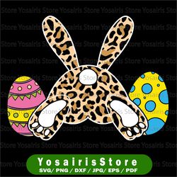 easter sublimation, bunny clipart, easter png design, easter print file, leopard print easter design, easter sublimation