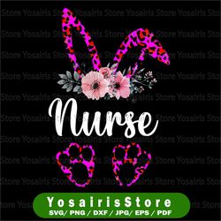 leopard easter bunny rabbit nursing, leopard nurse life, nursing easter day, easter vibes flower, gift digital png