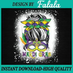 bleached womens messy bun mardi gras feathered mask party png ,mardi gras png, digital download