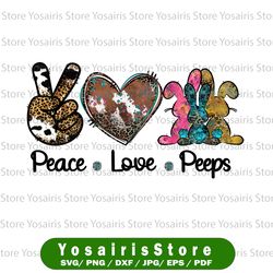 peace love peeps png, happy easter day, bunny, funny easter digital instant downloads