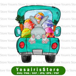 easter png, easter truck png, easter bunny sublimation, bunny clipart, vintage truck clipart , easter truck printable