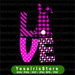 love easter png file sublimation design, digital download, printable, digital download, easter design, easter bunny