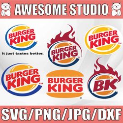 burger king logo bundle svg, png, jpg - ready to use, sport svg, logo bundle svg, clipart