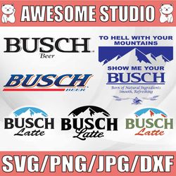busch latte svg, busch latte svg,png, busch latte beer, sport svg, logo bundle svg, clipart