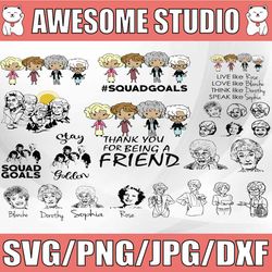 golden girls bundle svg,png,dxf, golden girls clipart, sport svg, logo bundle svg, clipart