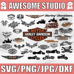 harley davidson bundle svg,png,dxf, sport svg, logo bundle svg, clipart