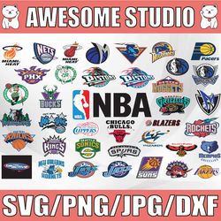 nba logo bundle svg, nba svg, basketball svg, sport svg, logo bundle svg, clipart