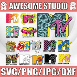 MTV Bundle SVG, PNG Cricut Ready, Cut Files, Digital Vector File, Sport Svg, Logo Bundle Svg, Clipart