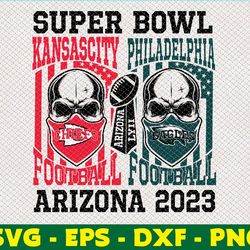 chiefs vs eagles superbowl 2023 svg, png,eps,dxf, instant download