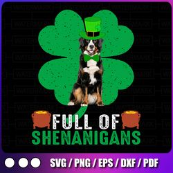 leprechaun cavalier king charles spaniel dog png, st patricks day png, full of shenanigans png, happy st. patrick's day,