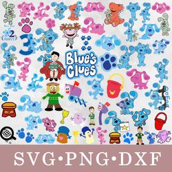 Blue's Clues svg, Blue's Clues bundle svg, png, dxf, svg files for cricut, movie svg, clipart