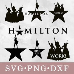 hamilton svg, hamilton bundle svg, png, dxf, svg files for cricut, movie svg, clipart