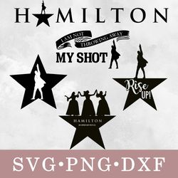 Hamilton svg, Hamilton bundle svg, png, dxf, svg files for cricut, movie svg, clipart