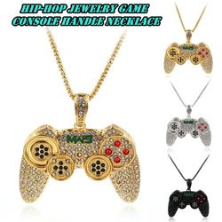 Hip Hop Zircon Game Console Pendant Necklace