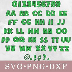 Ryan's World svg, Ryan's World alphabet svg, png, dxf, svg files for cricut, movie svg, clipart