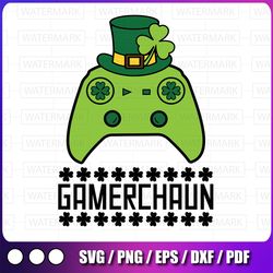 gamerchaun irish gamer svg png, gamerchaun svg, funny st patricks day svg, gamer st pattys day svg,