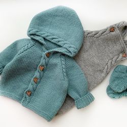 Knit baby clothes Set for newborn