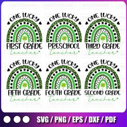 one lucky first grade teacher png, st patricks day png, st. patricks day teacher png, teacher appreciation, cute holiday