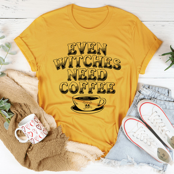 even-witches-need-coffee-tee-mustard-s-peachy-sunday-t-shirt