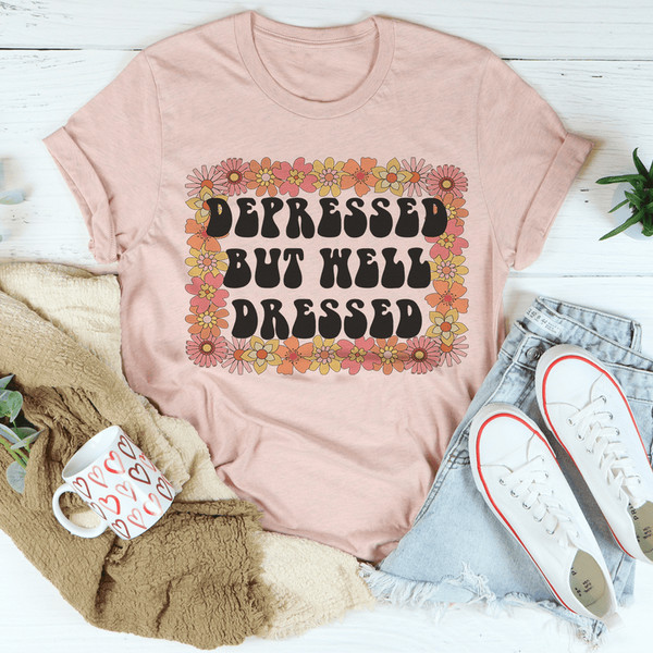 depressed-but-well-dressed-tee-heather-prism-peach-s-peachy-sunday-t-shirt