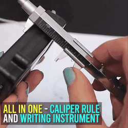 3 Pcs Creative Pen Vernier Caliper Stationery Roller Ball Pen Ruler Measuring Tool