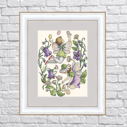 flower elfs - cross stitch pdf digital pattern - part five