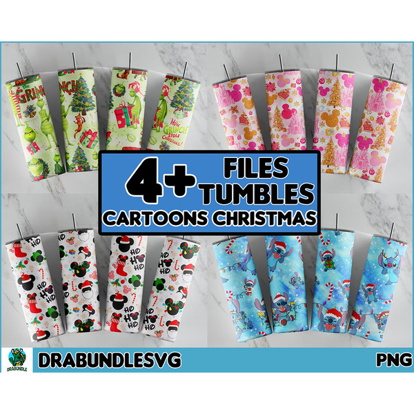 4 Christmas holiday tumbler sublimation designs download, Christmas Collage Tumbler Wrap -20 oz Sublimation Tumbler Wrap.jpg