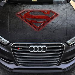 Vinyl Car Hood Wrap Full Color Graphics Decal Superman Sticker 2
