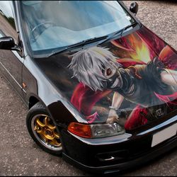 Vinyl Car Hood Wrap Full Color Graphics Decal Tokyo Ghoul Sticker 6