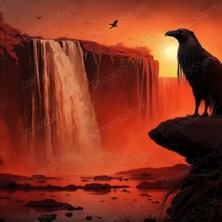 background illustration, beautiful wild place hidden from human eyes, wildlife world, jpg image