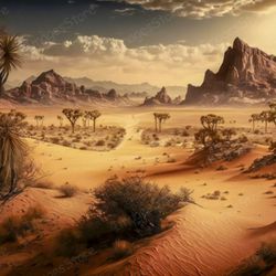Background Illustration, Desert, Jpg Image