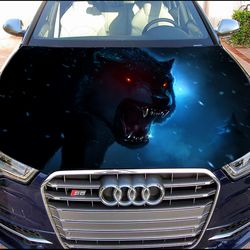 Vinyl Car Hood Wrap Full Color Graphics Decal Wolf Sticker 4
