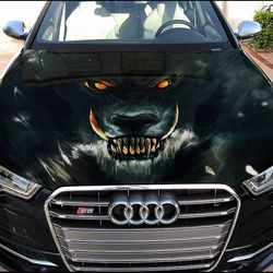 Vinyl Car Hood Wrap Full Color Graphics Decal Wolf Sticker 5