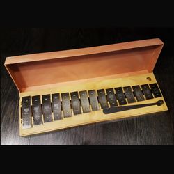 Vintage Metallophone Musical Instrument kids Toy Glockenspiel Xylophone USSR 1980s