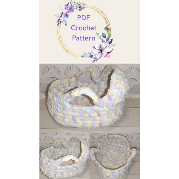 Cradle Pattern Baby doll basket, crochet cradle, cradle Pattern, cute croch - Inspire ...
