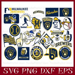 Milwaukee Brewers Logo svg, Milwaukee Brewers png, Cricut Milwaukee Brewers, Milwaukee Brewers Logo, mlb Team Logo, mlb
