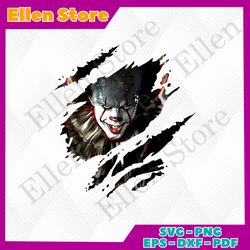 pennywise stephen king png halloween horror character sublimation files