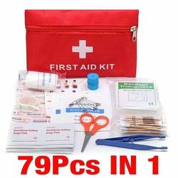 79pcs in 1 Safe Camping Hiking Car Medical Emergency First Aid Kit