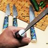 Handforged Chef Knife Set, Damascus Steel Knives, Chef Knives Set, Kitchen Knives Set, Chef Knife Set, Handmade Knife 5.jpg