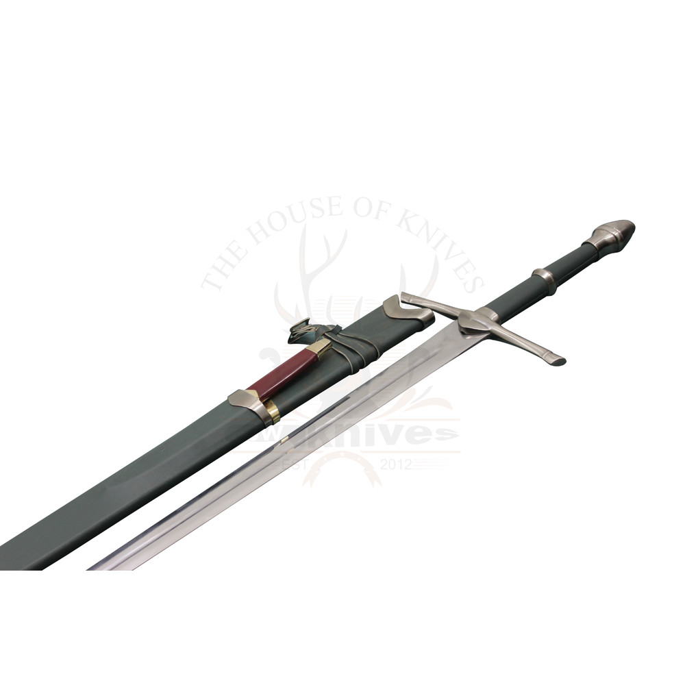 The Lord Of The Rings Sword, Lotr New Aragorn Strider Ranger Sword With Knife, Katana Swords Real, Battle Ready Swords, 3.png