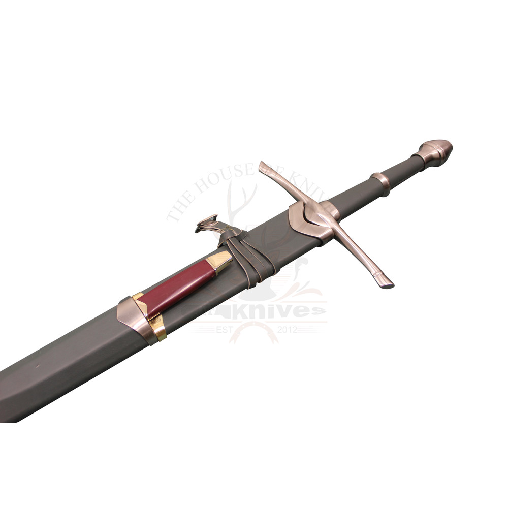 The Lord Of The Rings Sword, Lotr New Aragorn Strider Ranger Sword With Knife, Katana Swords Real, Battle Ready Swords, 4.png