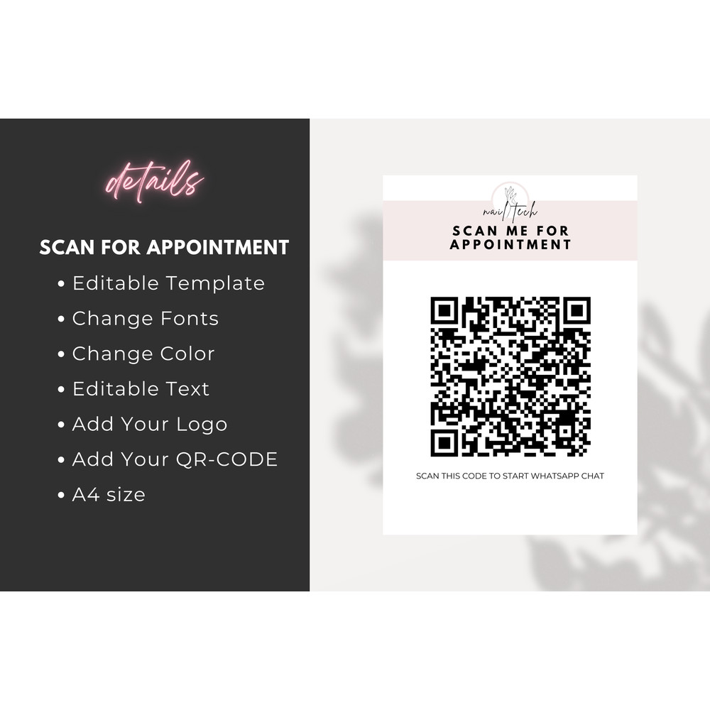 ScanmeforAppoinrmentBeautySalonPrintTemplateNailTechnicianpng