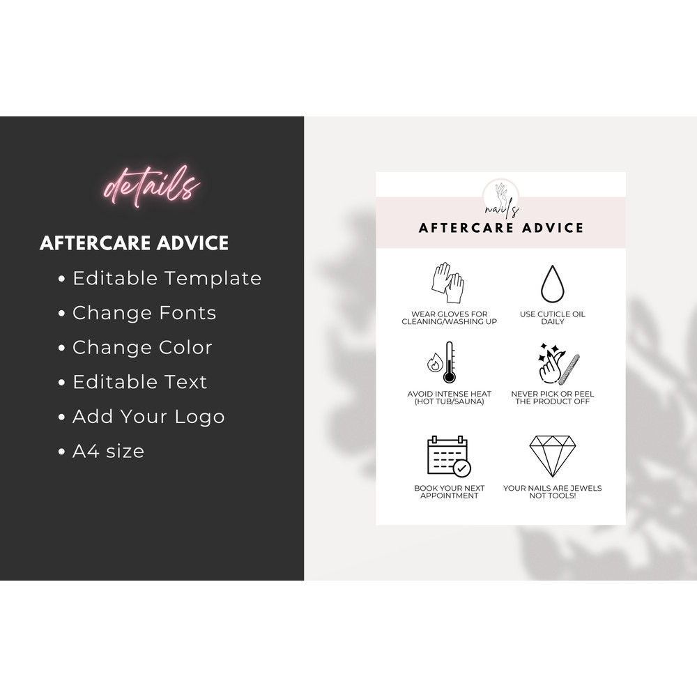 AftercareAdviceNailsForNailTechnicianNailSalonpng