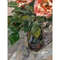 Art Roses in vase. Fragment of Original Flowers painting hand painted by artist.