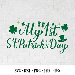 my 1st st. patricks day. baby first patricks day design