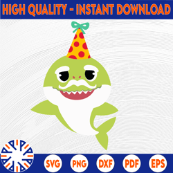 grandpa birthday shark svg, cricut cut files, shark family doo doo doo vector eps, silhouette dxf, design for tsvg